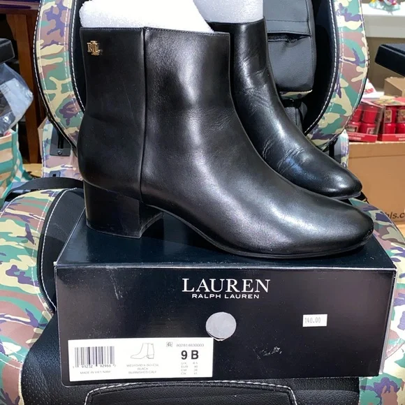 Lauren Ralph Lauren Shoes Lauren Ralph Lauren Welford Ii Booties Black Size 9 Euc Poshmark